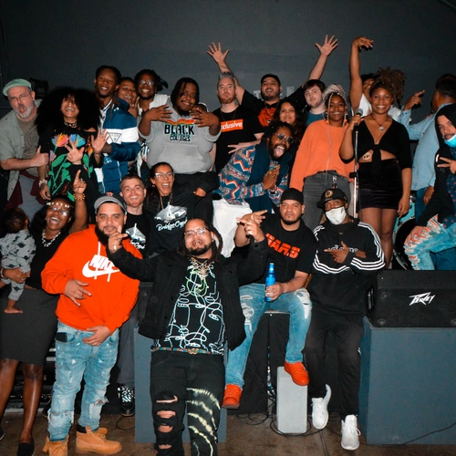 Jay Pluss hosting an event