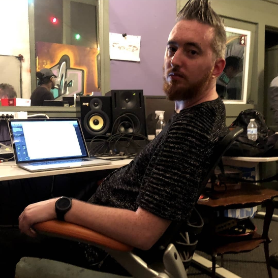 Jay Pluss Working in the Studio