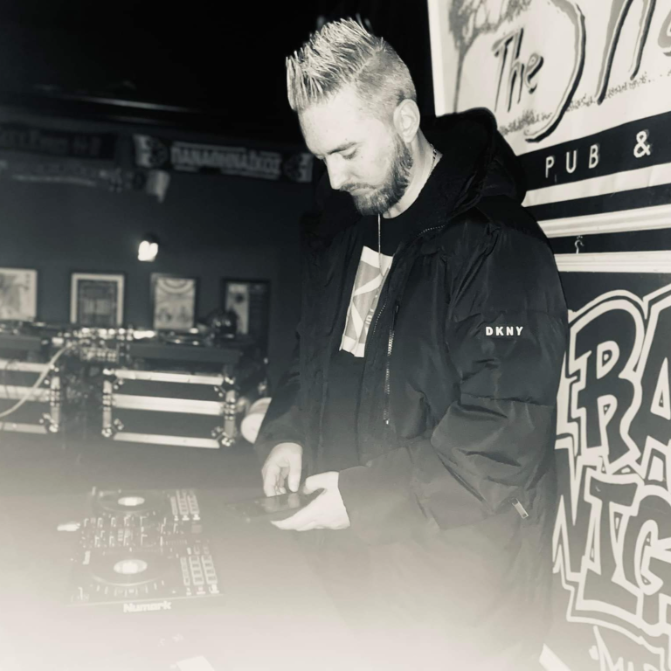 Jay Pluss Performing at Rap Night Cypher